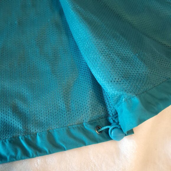 I5 Apparel Men's Size M Lightweight Windbreaker Rain Jacket Teal Black Full Zip - Picture 7 of 12